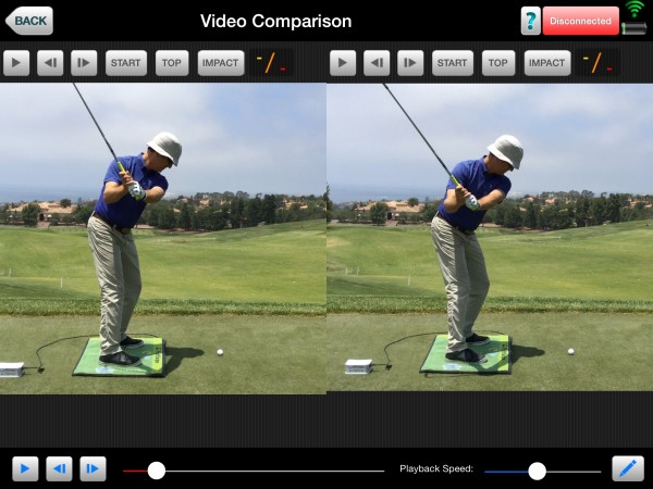 The bigger turn of the CFG Athlete results with visually seeing more of the Left Leg and a Deeper Arm Swing.
