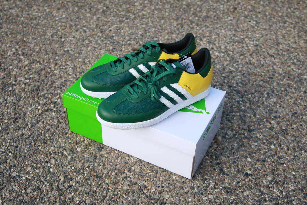 adidas gazelle silver green womens Barstool Golf x Adidas Samba WM Phoenix Open Golf Shoes main image 1
