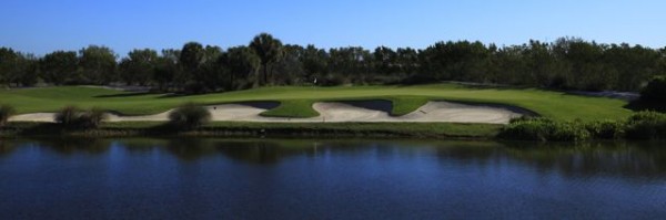 A side view of the 15th green at Hammock Bay, which is 30 yards long. 