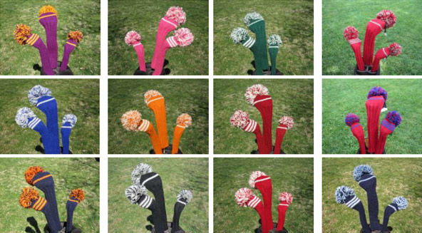 Sunfish Golf offers headcovers in a variety of colors.