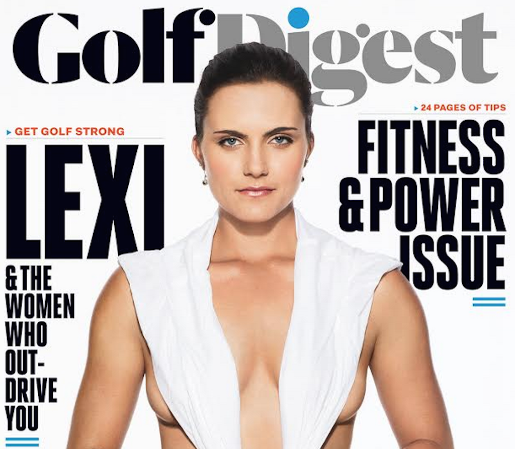 Lexi Thompson’s shirtless Golf Digest cover.