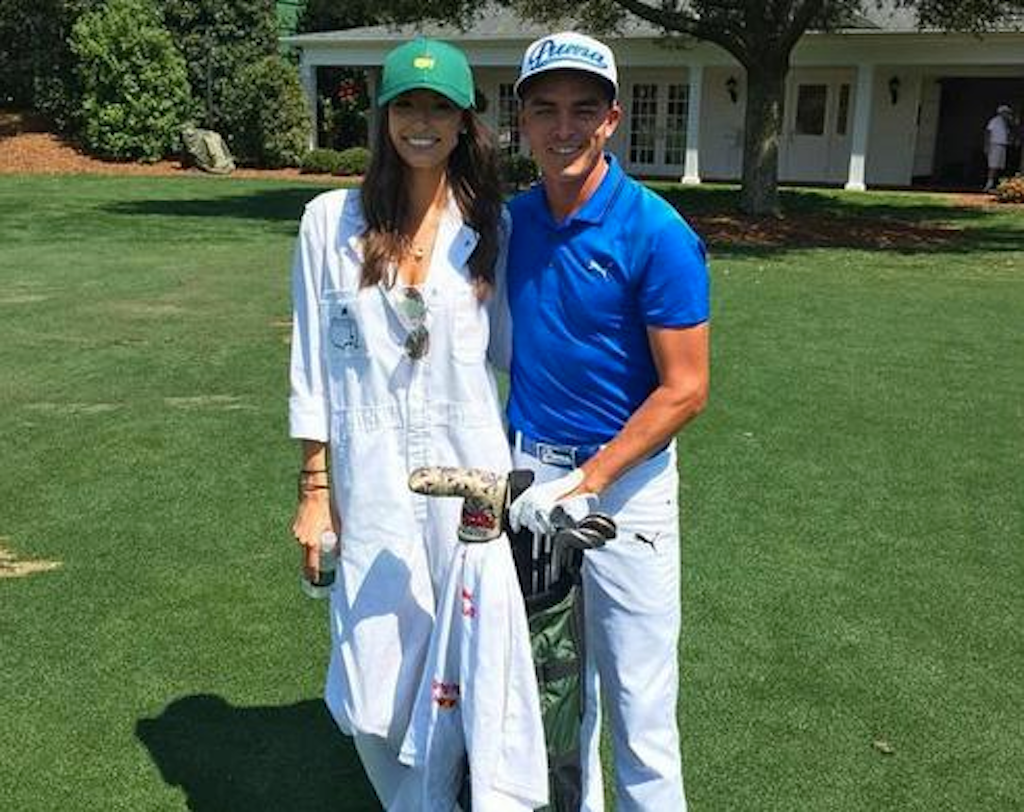 Rickie Fowler's girlfriend wearing a Masters caddy jumpsuit – GolfWRX
