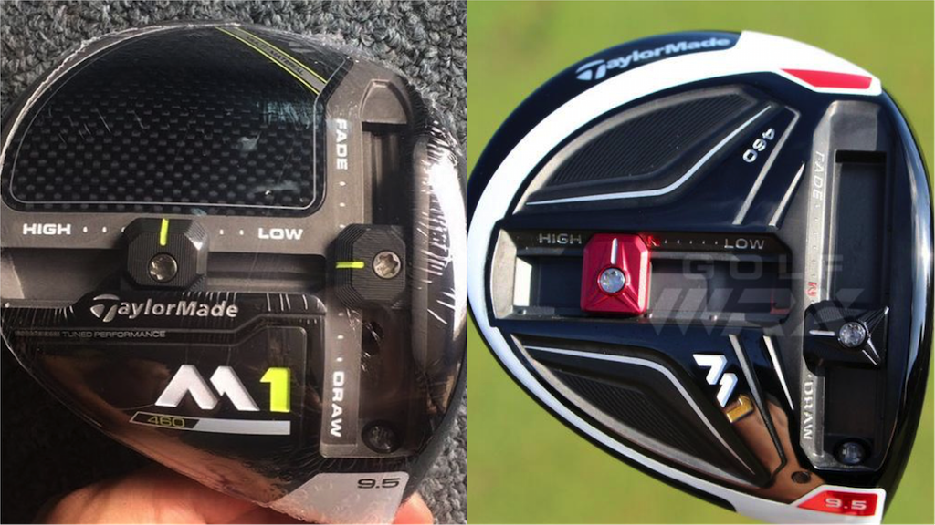 TaylorMade 2017 M1 460 (left) and 2016 M1 460.