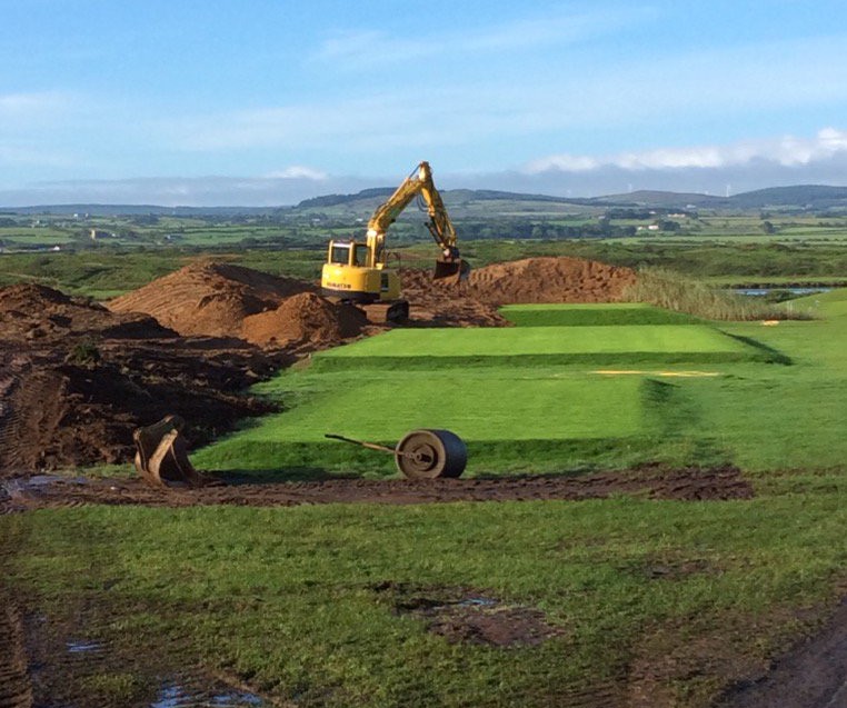 Work on the new 14th Tee at Portstewart GC