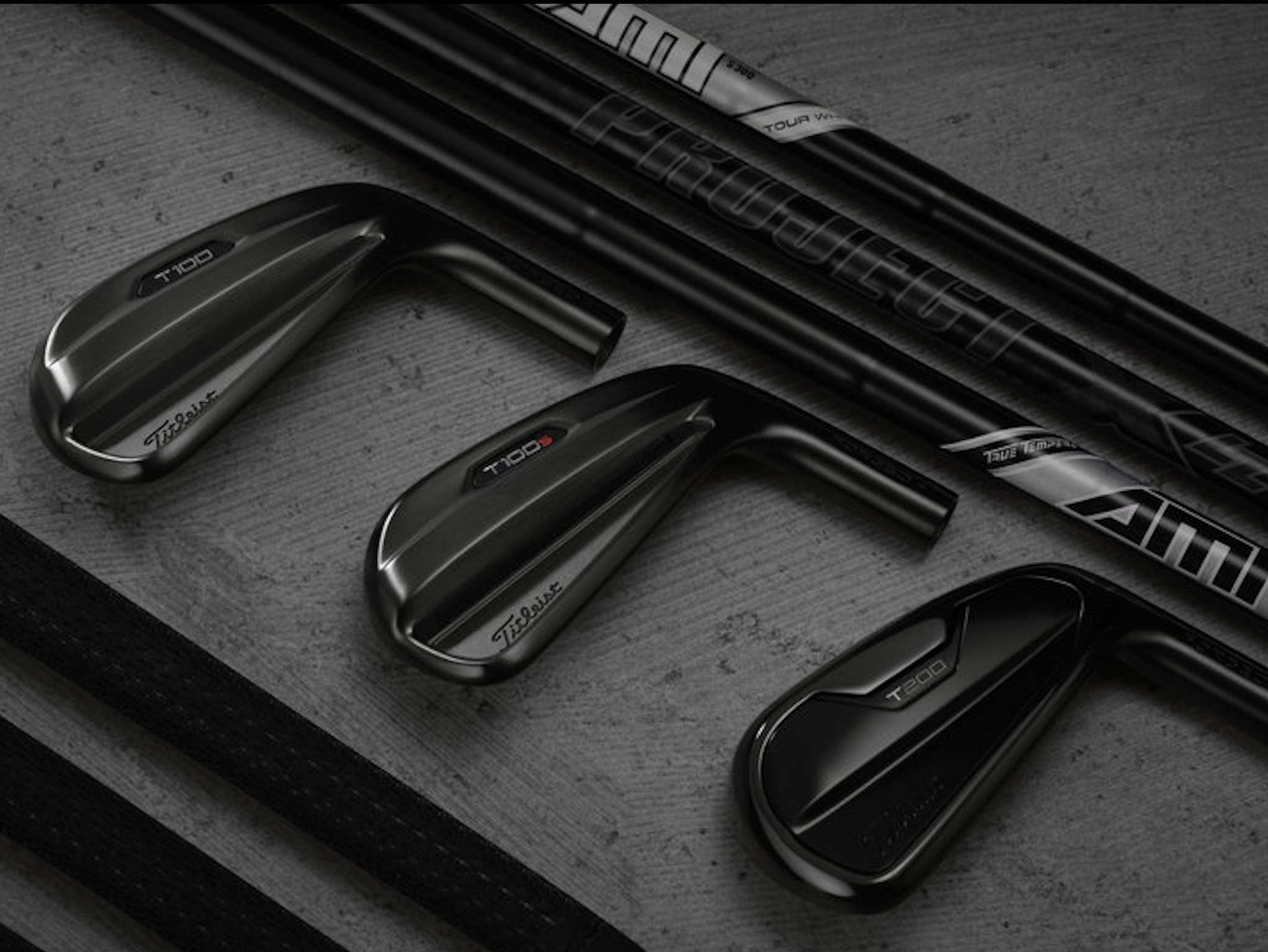 Titleist introduces limited-edition T100, T100S, T200 irons in tour-inspired black finish